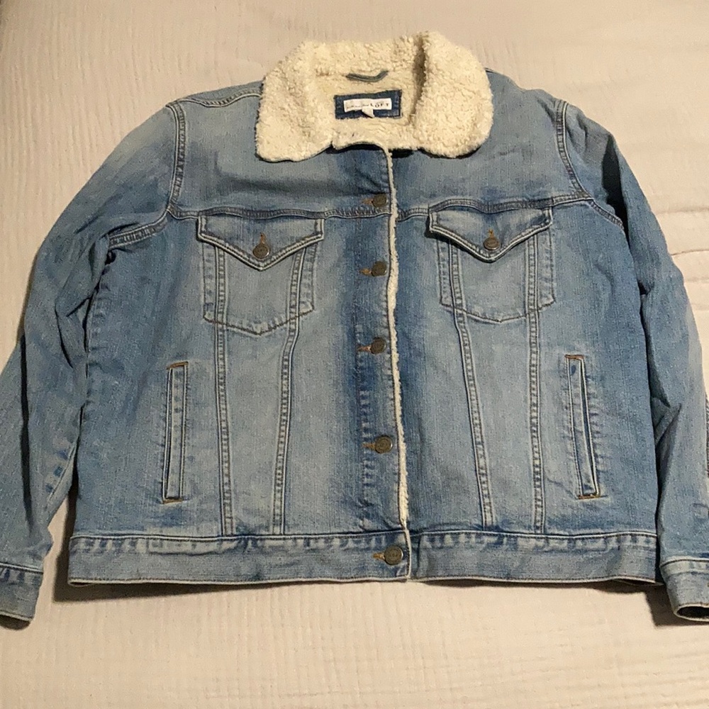 LOFT Sherpa Denim Jacket
